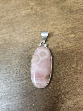 Pink Stone Pendant Necklace